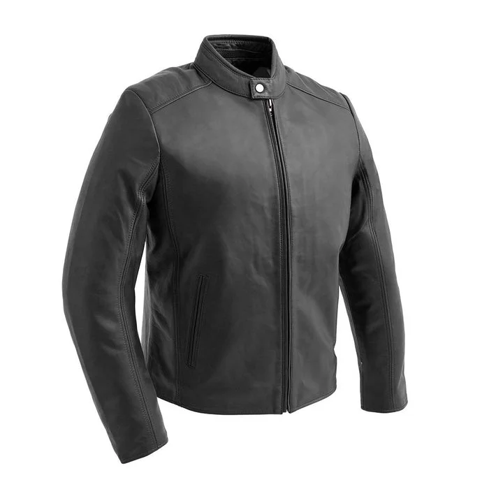 Blake - Men's Fashion Lambskin Leather Jacket (Black)