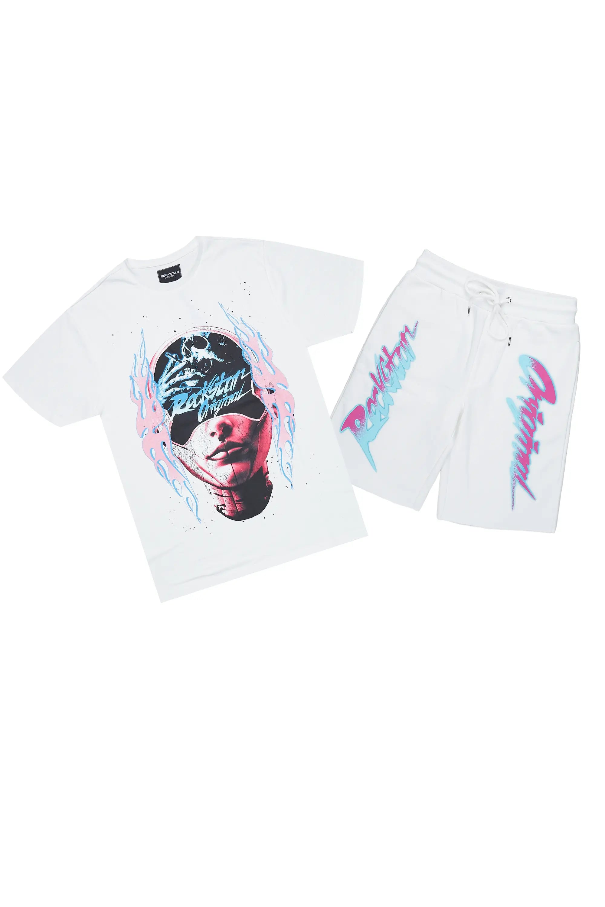 Oberon White T-Shirt/Short Set