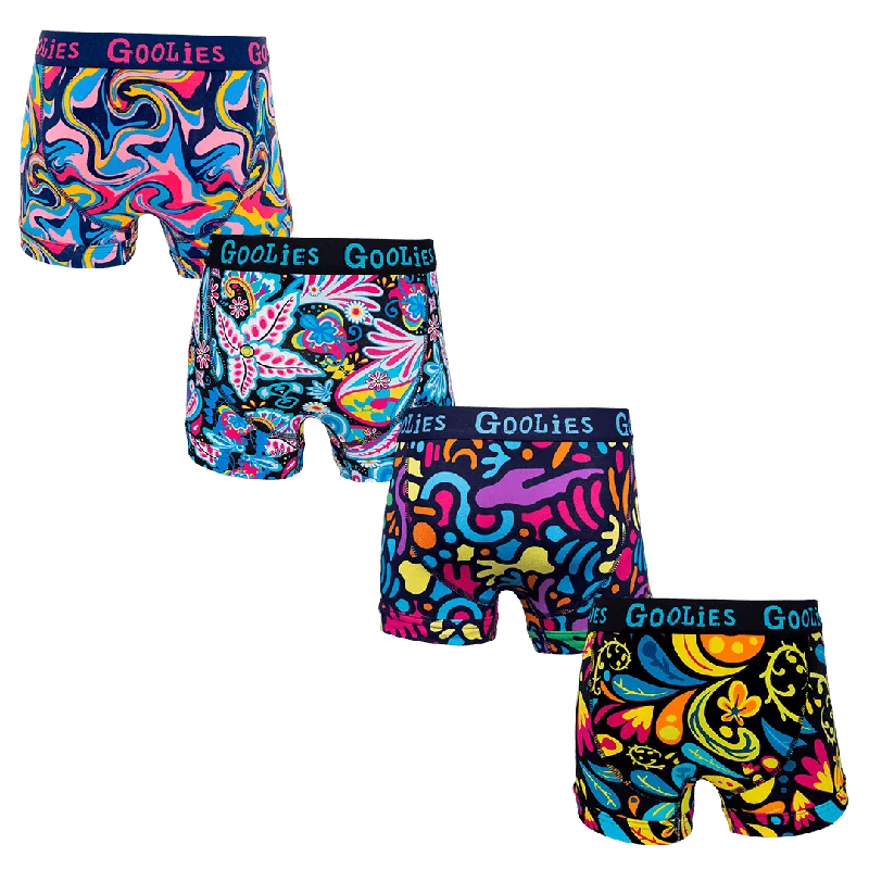 Wizz Bundle - Kids Boxer Shorts 4 Pack Bundle