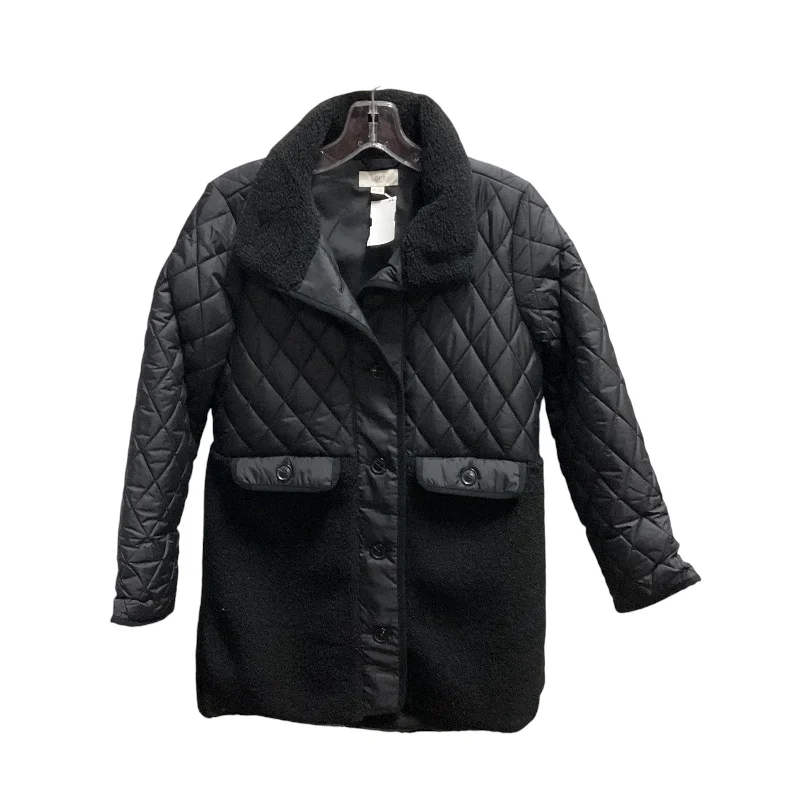 Coat Puffer & Quilted By Loft In Black, Size: Xxsp