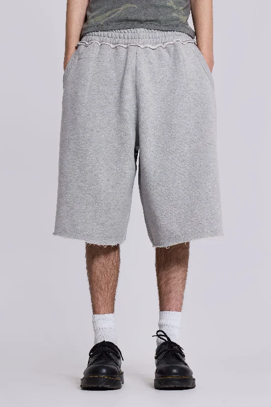 Grey Marl Monster Jogger Shorts