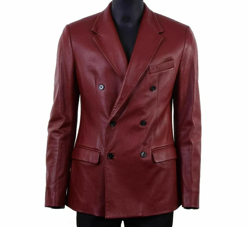 Koza Leathers Men's Real Lambskin Leather Blazer KB138