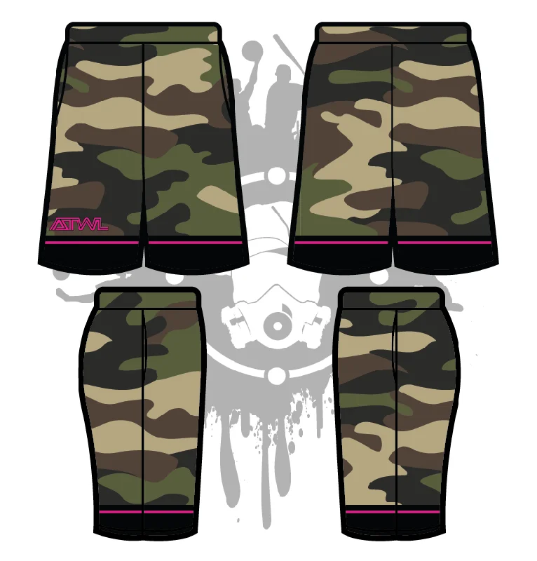 Camo Tron Men's Full Dye Shorts