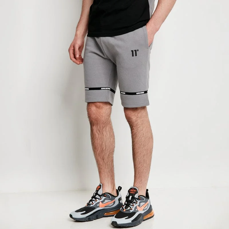 Cut & Sew Taped Sweat Shorts - Shadow Grey