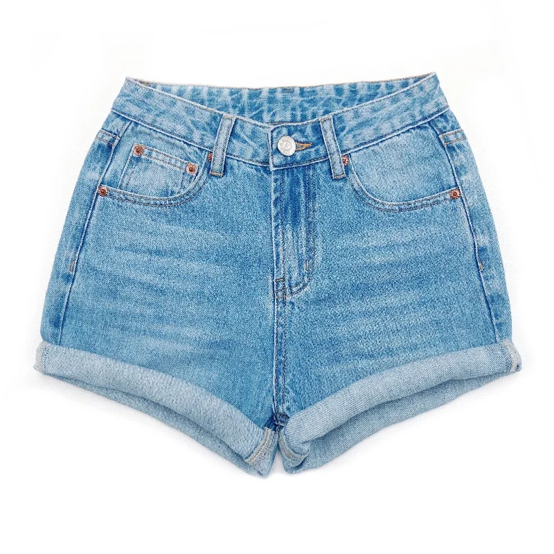 High Waisted Denim Shorts  - The Callie