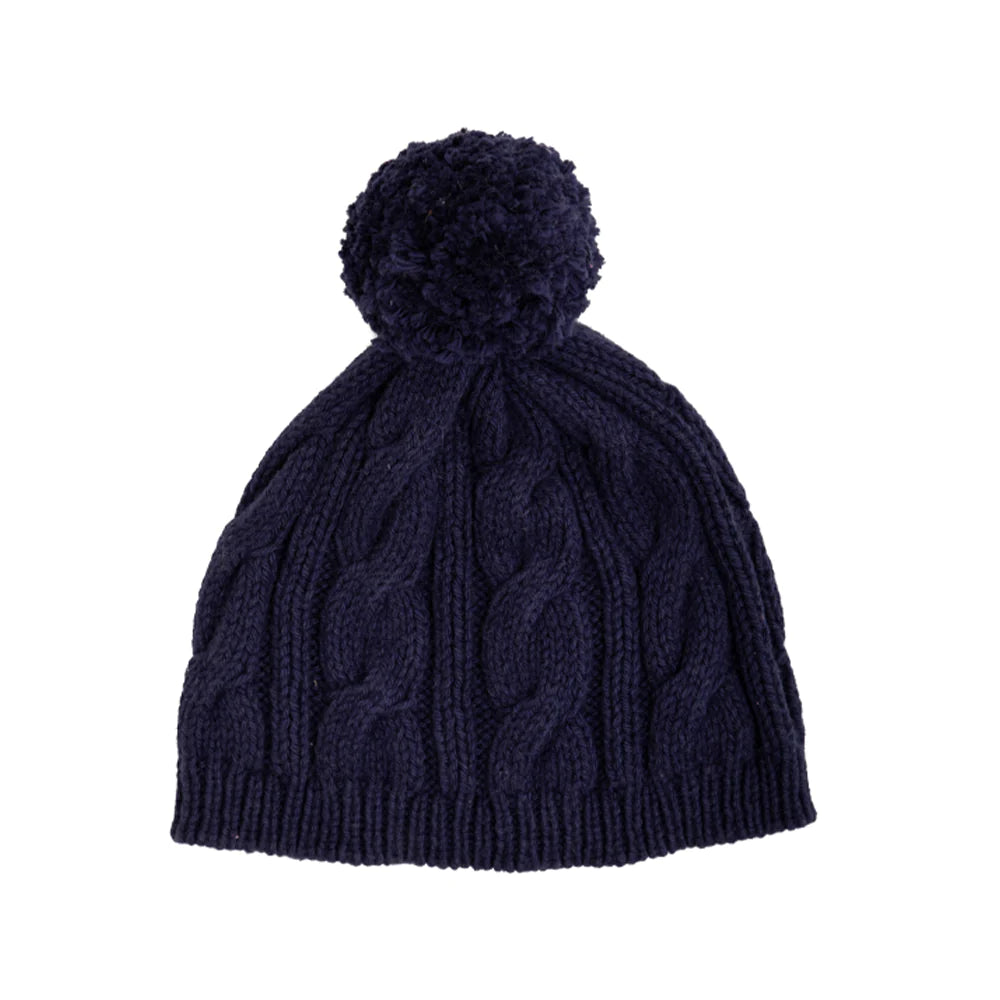 Nantucket Navy Collins Cable Knit Hat