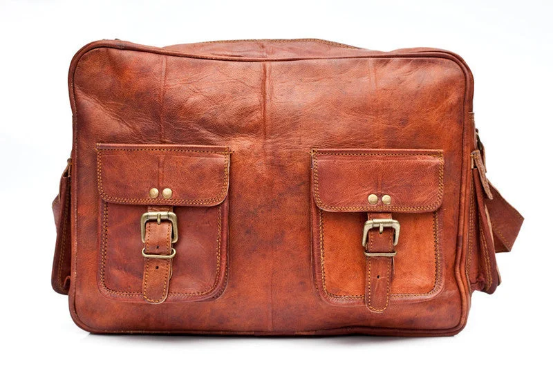 Vintage Leather Overnighter