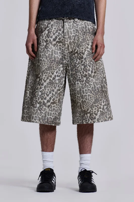 Leopard Fade Colossus Jorts