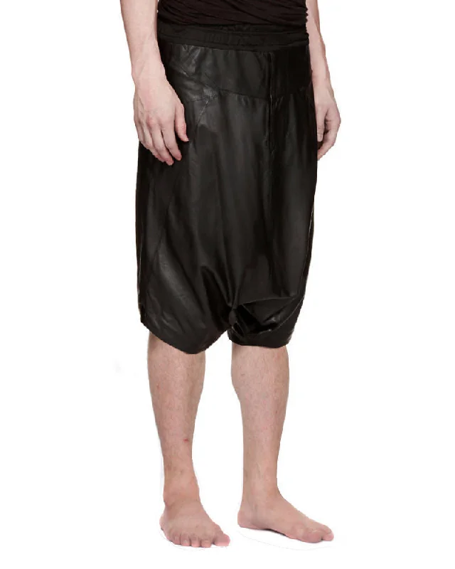 Koza Leathers Men's Real Lambskin Leather Shorts MS026