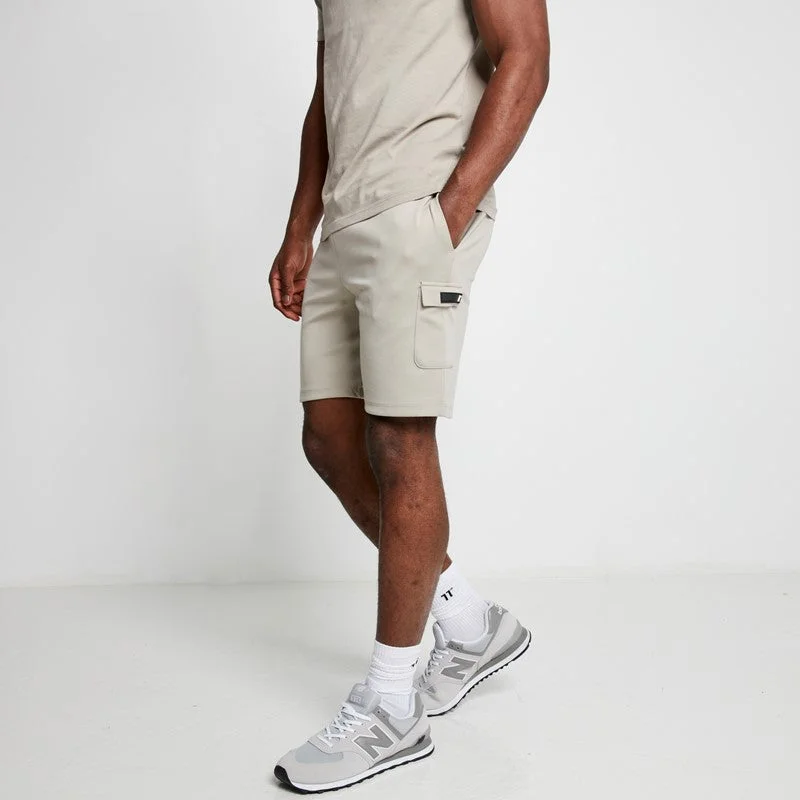 Pocket Detail Shorts - Neutral Sage