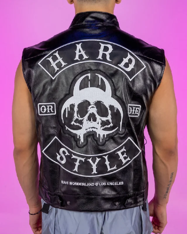 Hardstyle Biohazard Gang Lives On Motorcycle Vest