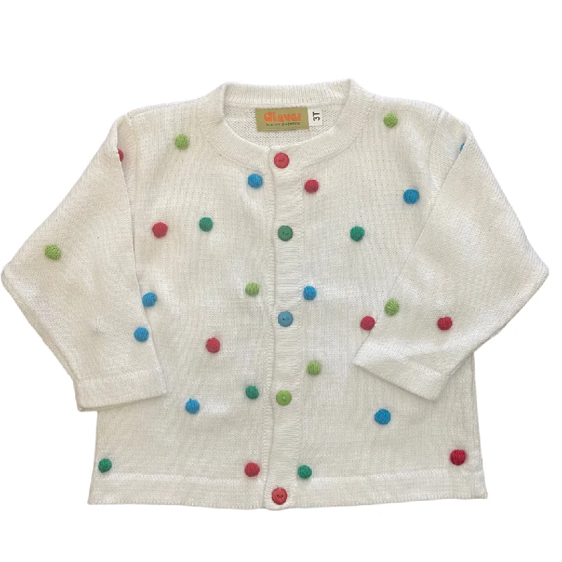 Pom Pom Holiday Cardigan