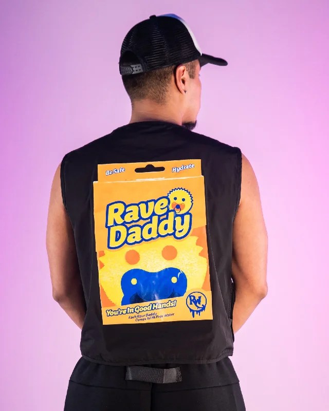 Rave Daddy Yellow and Black Fishnet Utility Vest