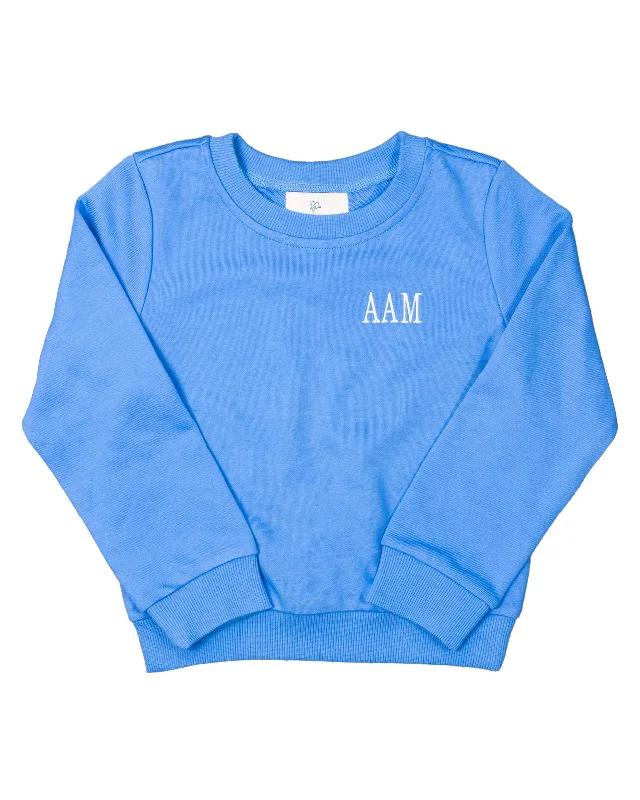 Crewneck Sweatshirt in Cloud Blue- FINAL SALE