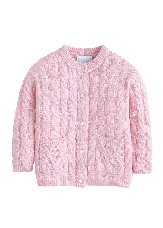 Essential Cable Cashmere Cardigan Little English