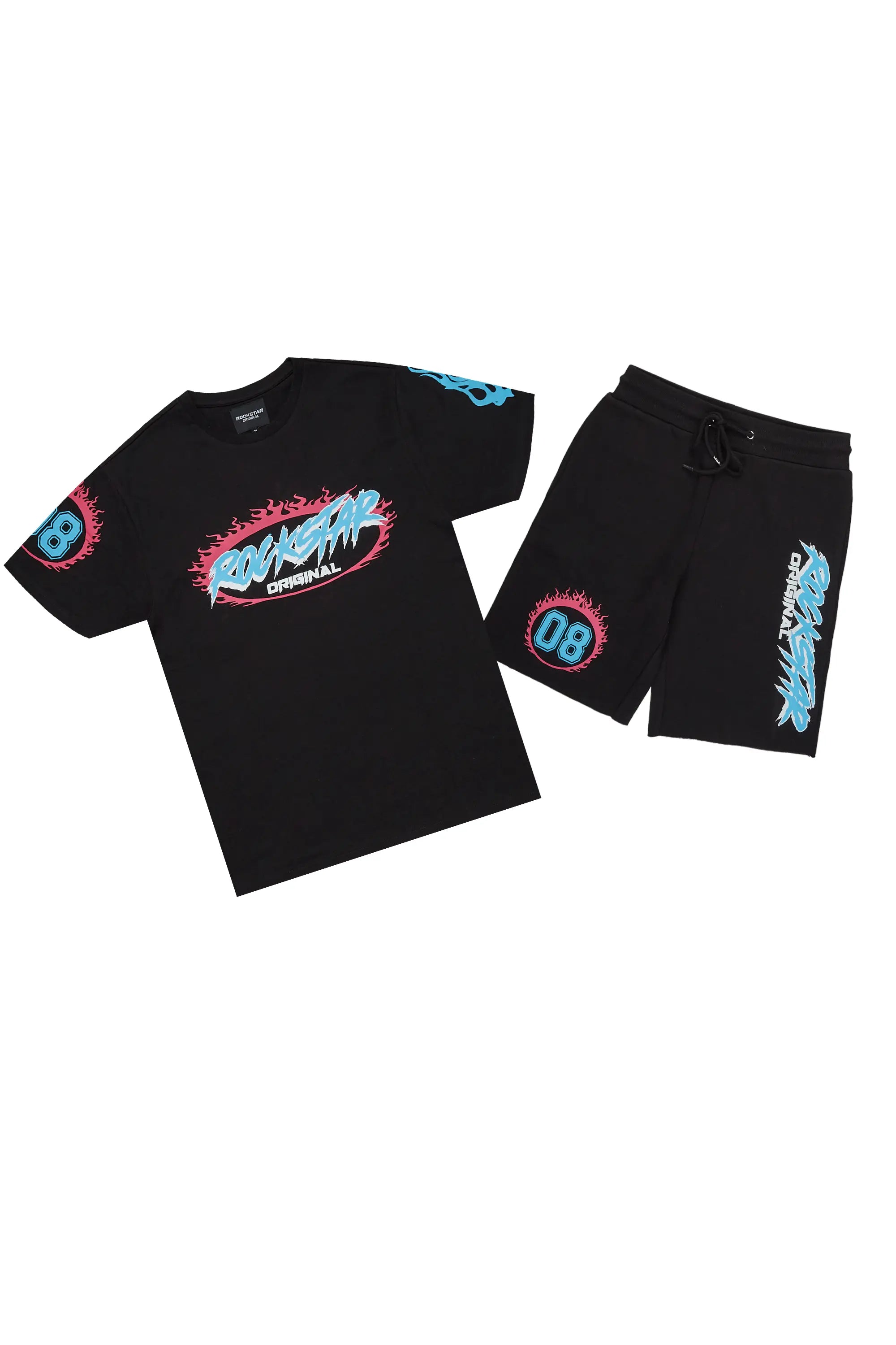 Draven Black T-Shirt/Short Set