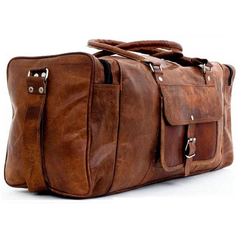 Smart And Casual Vintage Leather Duffle Bag