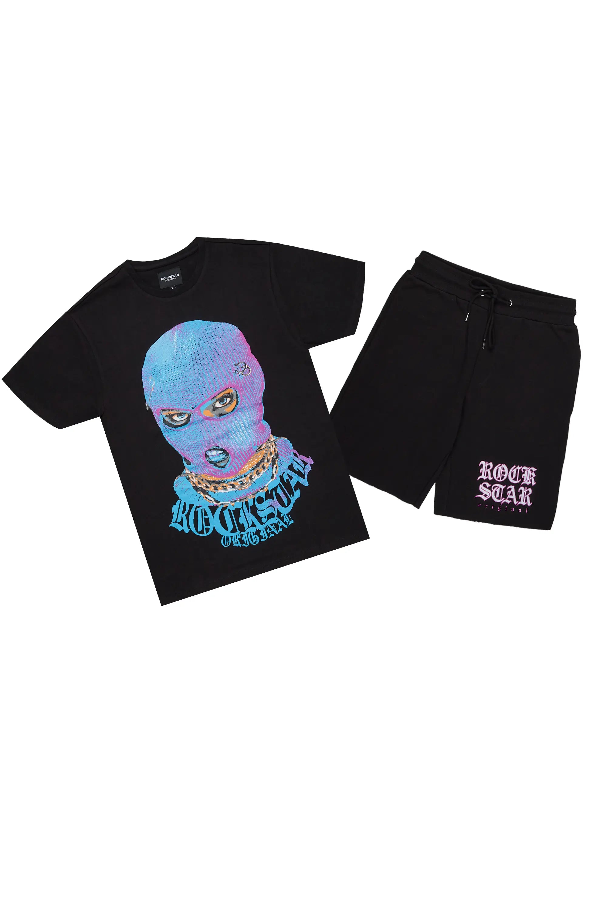 Murdra Black T-Shirt/Short Set