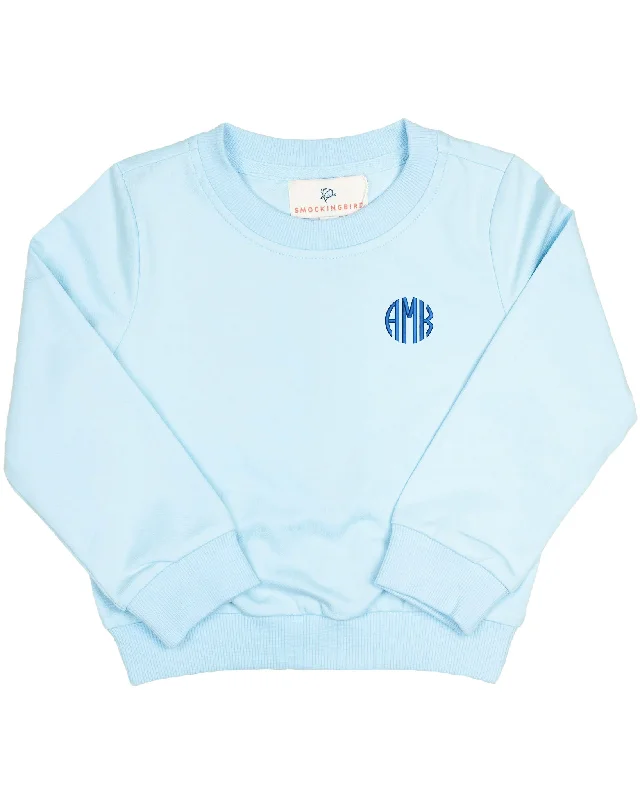 Crewneck Sweatshirt in Baby Blue