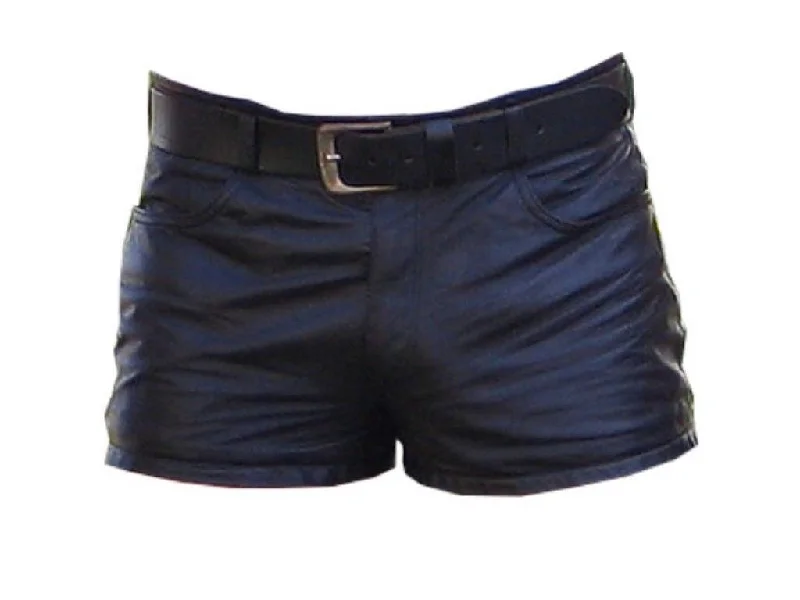 Koza Leathers Men's Real Lambskin Leather Shorts MS014