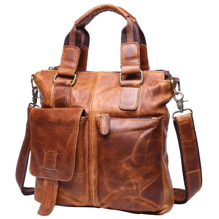 Retro Genuine Leather Messenger Shoulder Bag