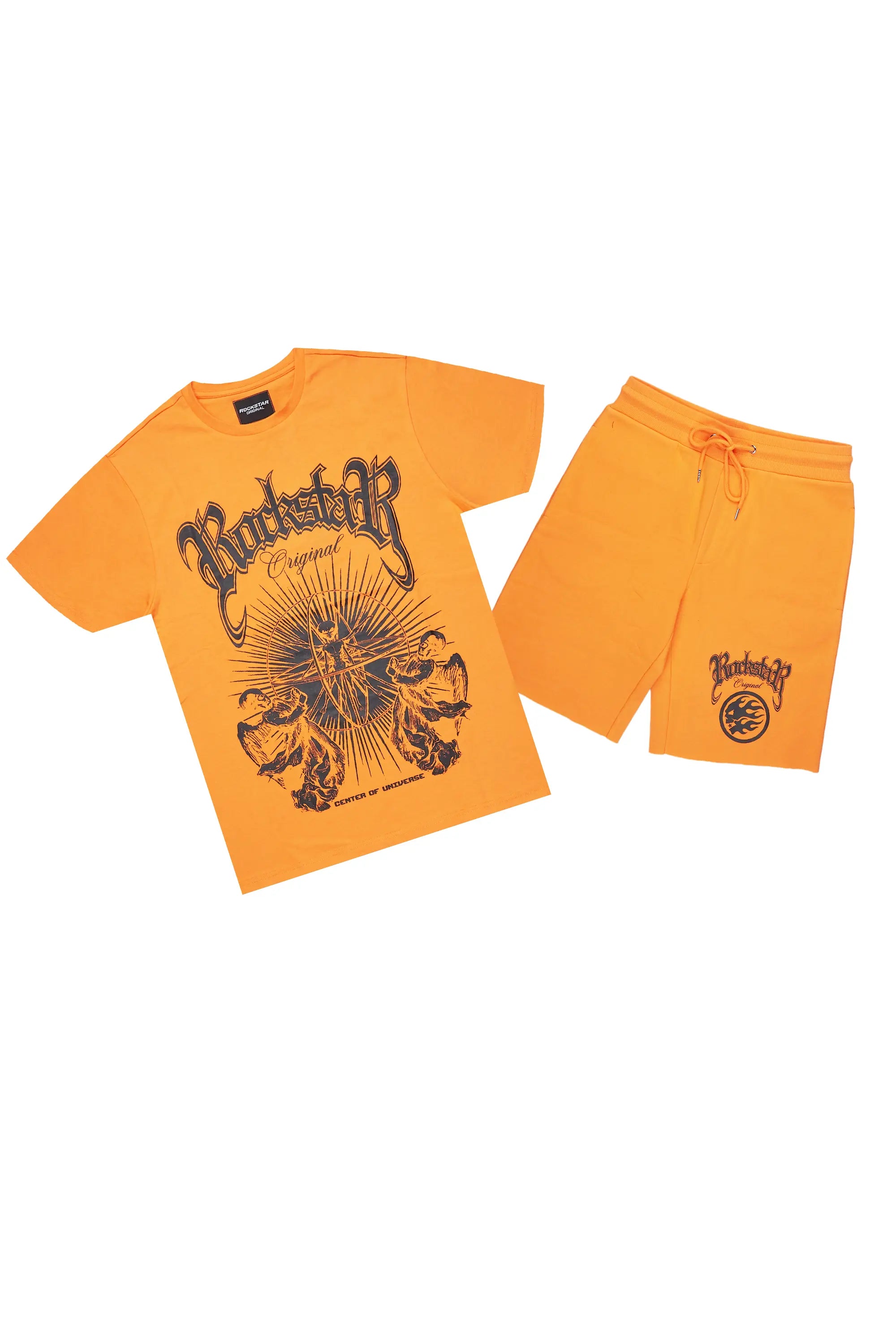 Yarden Orange T-Shirt/Short Set