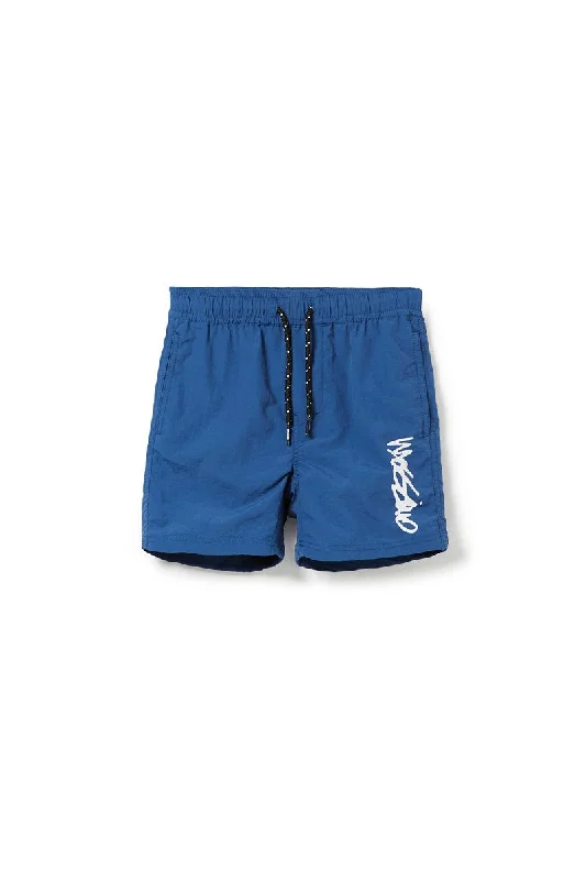 Mossimo Boys Moss Script Beachshort - Rich Blue