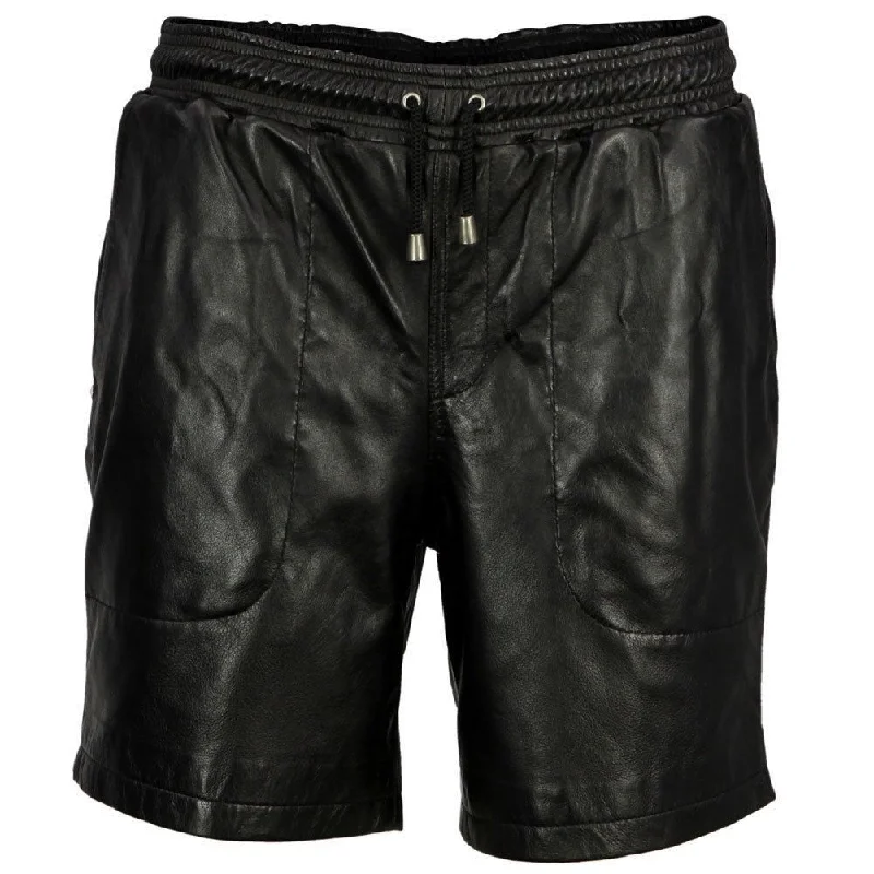 Koza Leathers Men's Real Lambskin Leather Shorts MS006