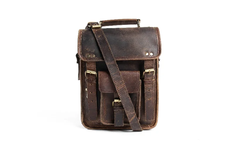 Long Leather Mens Bag