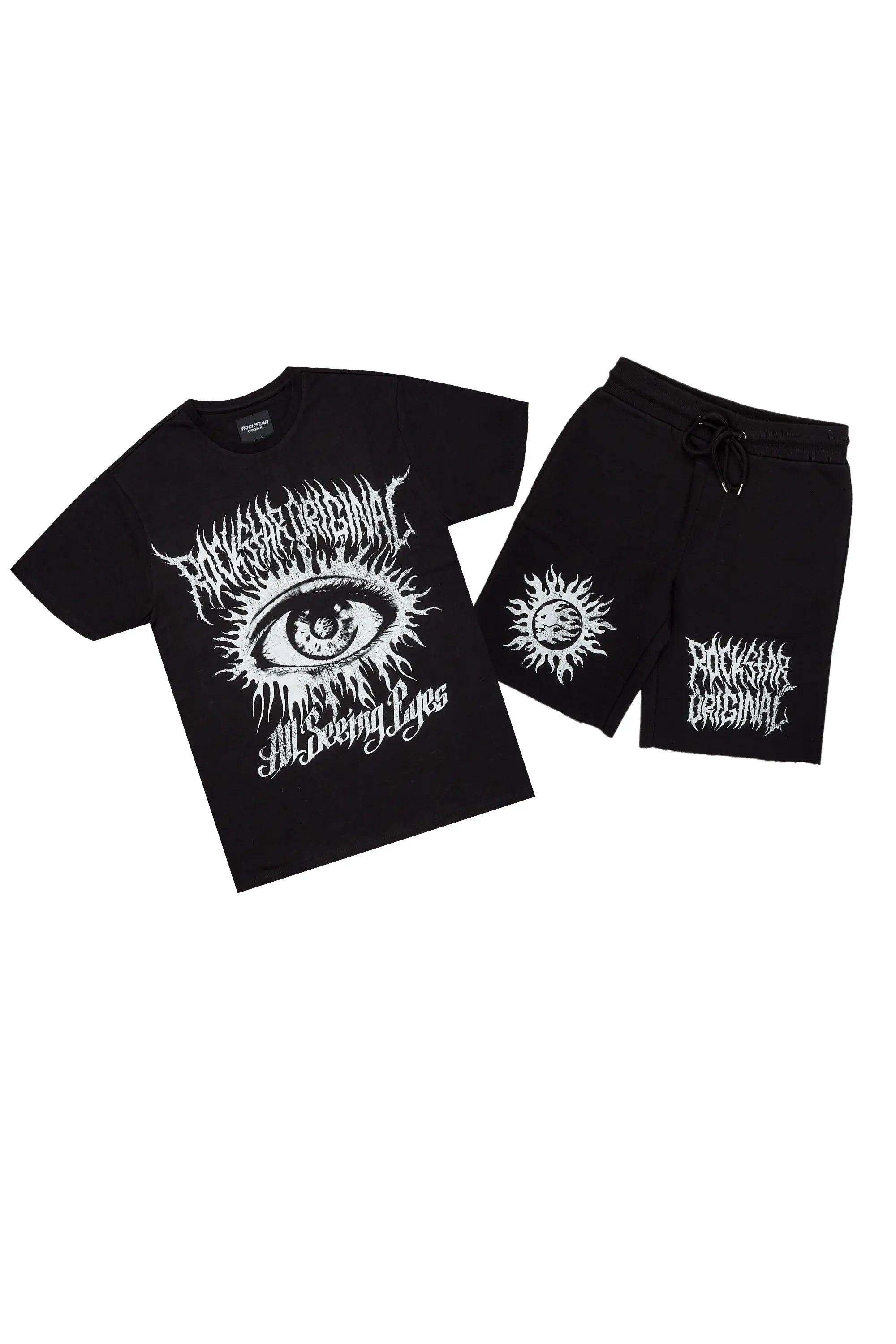 Bolk Black T-Shirt/Short Set