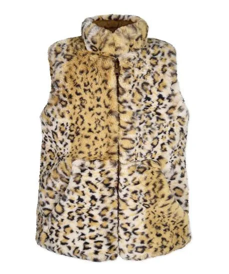 Leopard Faux Fur Vest Widgeon Coats