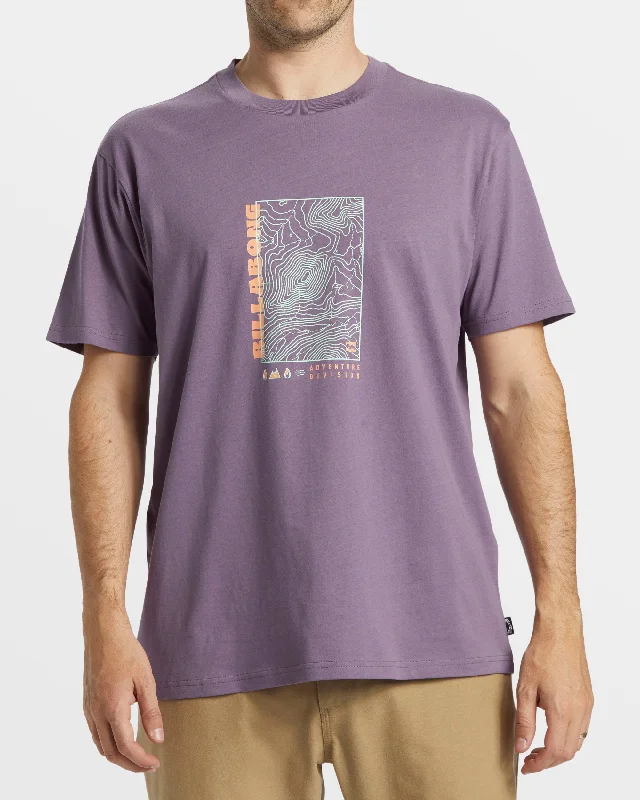 Topography T-Shirt - Dusty Grape