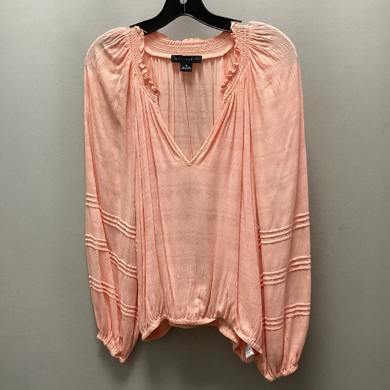 Top Long Sleeve By Sanctuary In Orange, Size: M