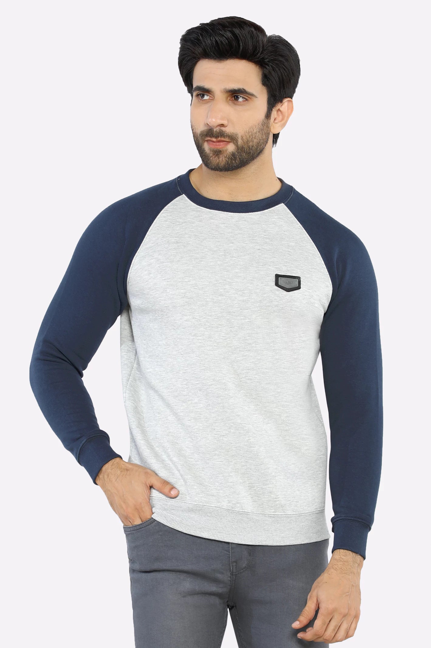 Heather Grey Badge Sweatshirt