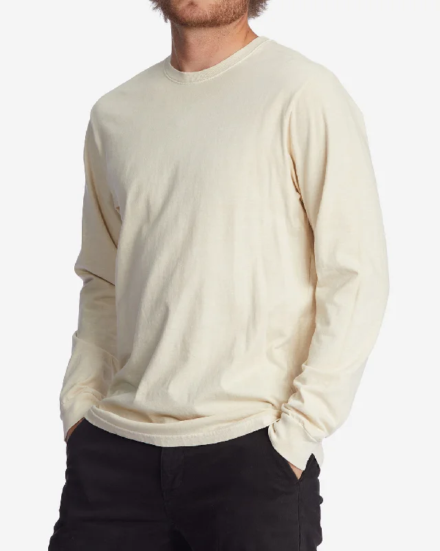 Essential Wave Washed Long Sleeve T-Shirt - Bone