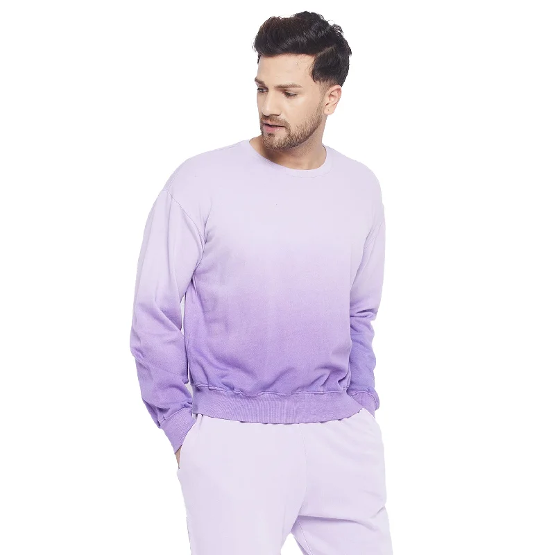 Lilac Haze Ombre Oversized Sweatshirt