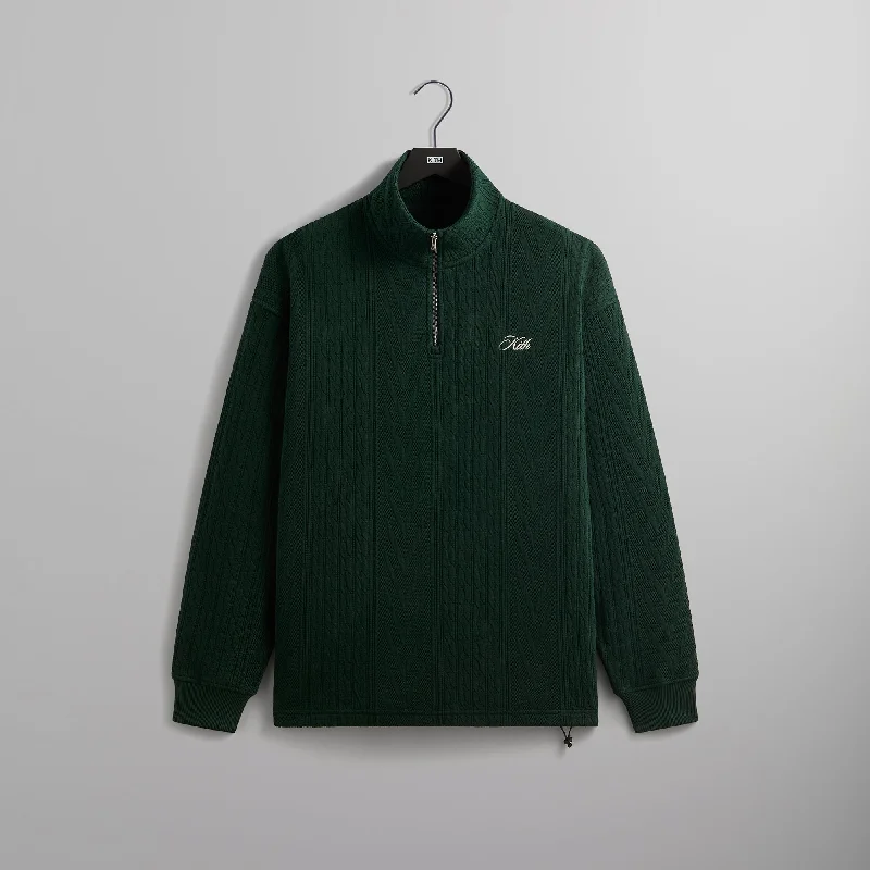 Kith Cable Fleece Quarter Zip - Stadium