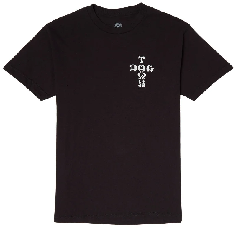 Dogtown Cross Logo Venice T-Shirt - Black/White