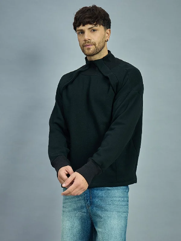 Black Gothic Turtle Neck Sweatshirt