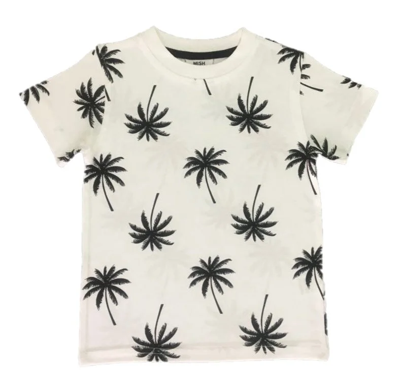 Mish Boys White Palms T Shirt