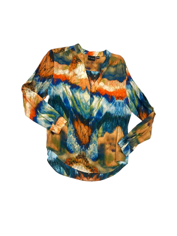 Top Long Sleeve By Tribal In Multi-colored, Size: L