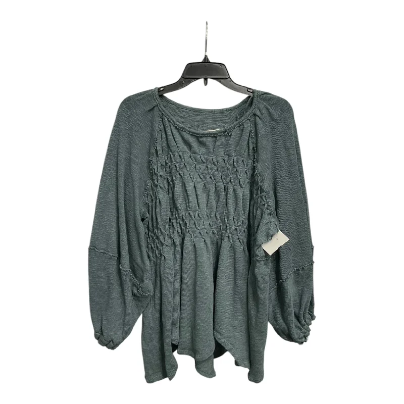 Top Long Sleeve By We The Free In Teal, Size: Xs