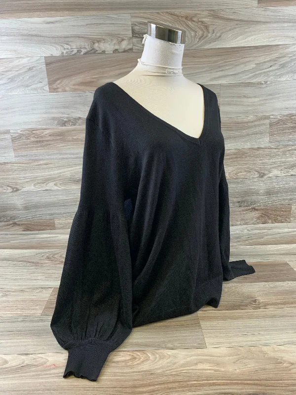 Top Long Sleeve By Torrid In Black, Size: 2x