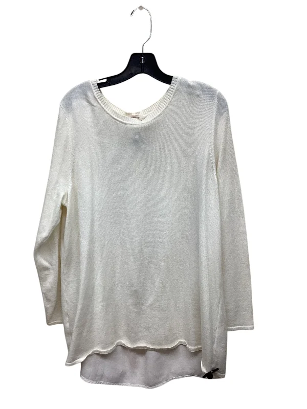 Top Long Sleeve By Soft Surroundings In Cream, Size: 1x