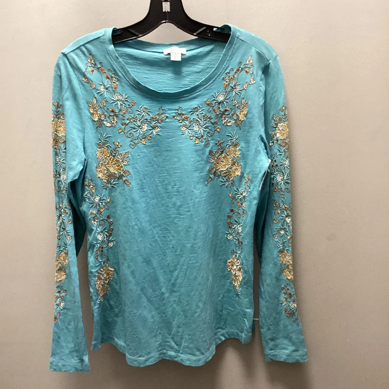 Top Long Sleeve By Sundance In Blue, Size: M