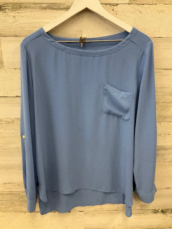 Top Long Sleeve By Loft In Blue, Size: L