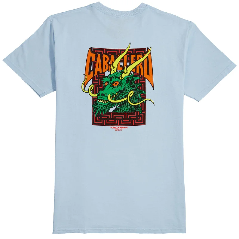 Powell-Peralta Caballero Street Dragon T-Shirt - Powder Blue