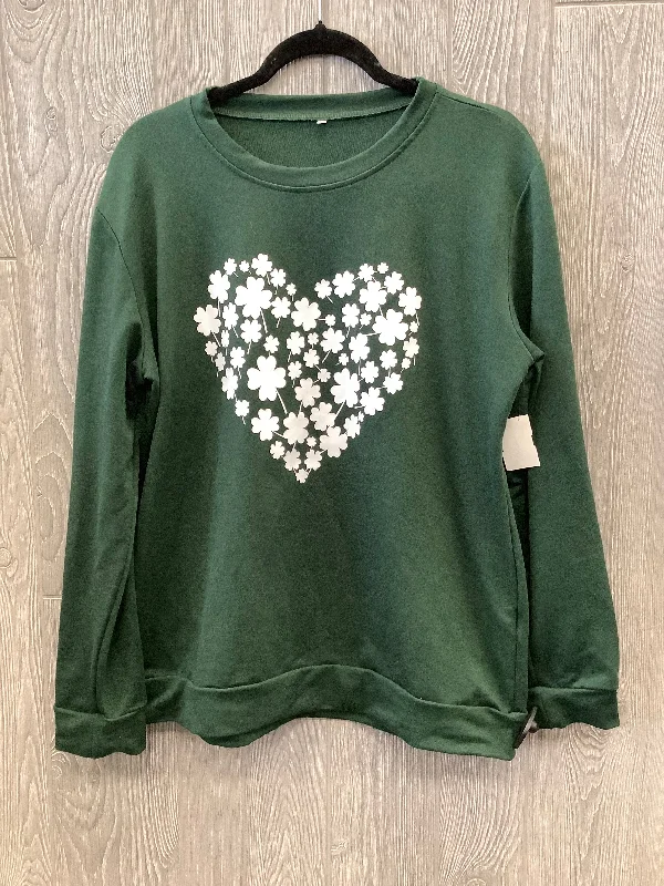 Top Long Sleeve By Clothes Mentor In Green, Size: Xl