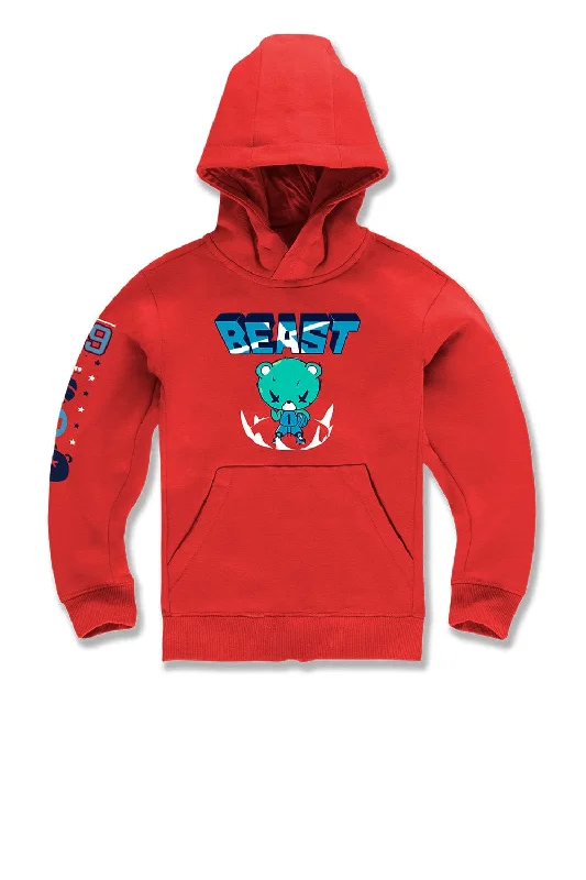 Kids Beast Pullover Hoodie (Red)