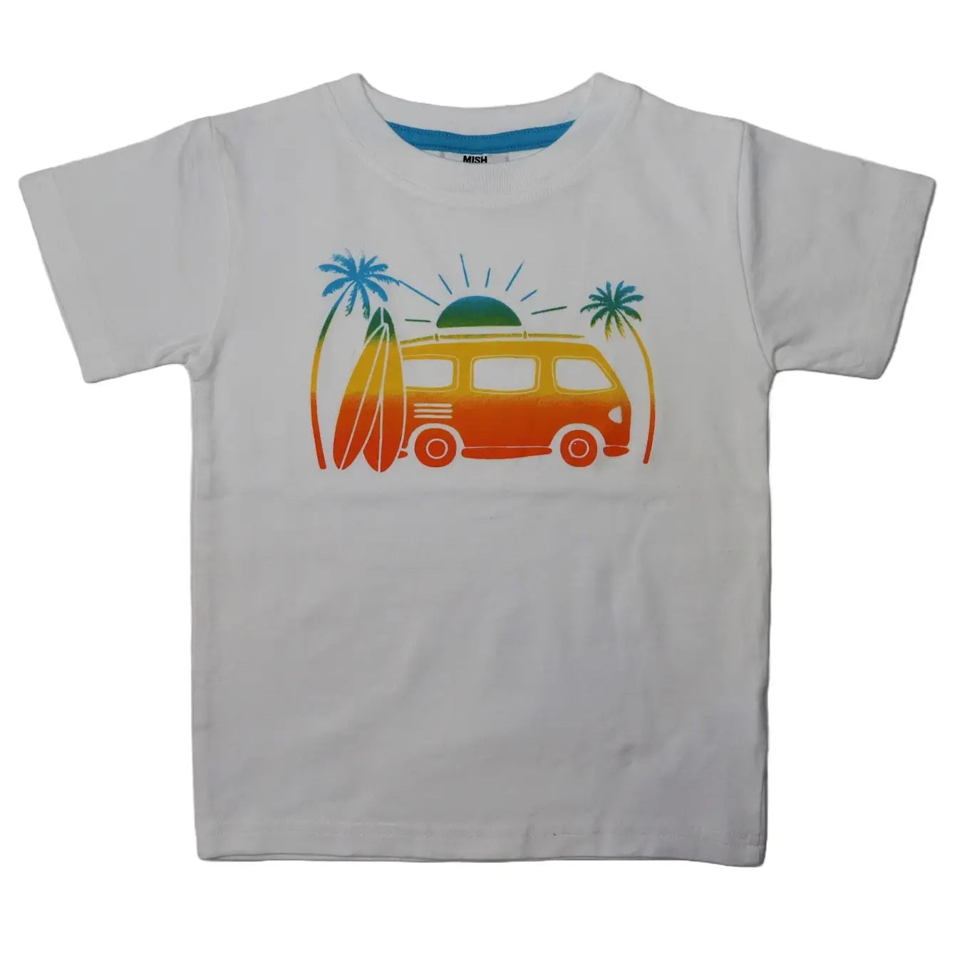 Mish Boys White Sunset Van T Shirt